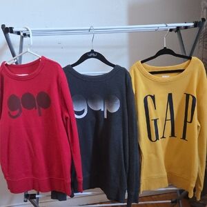 GAP Sweatshirt Collection - Red, Dark Gray, Mustard size M